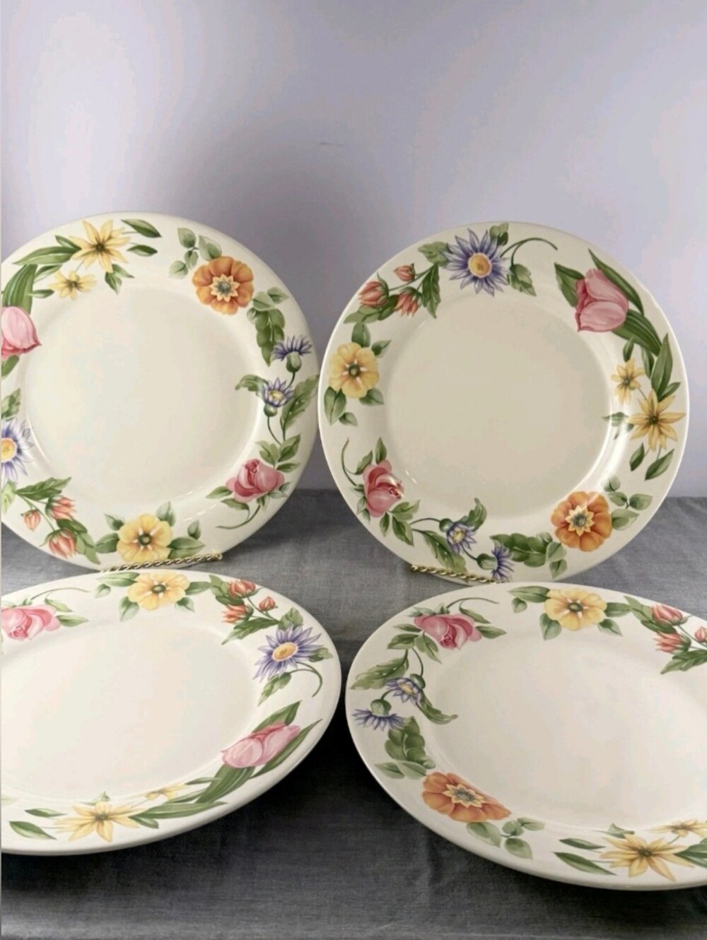 Portfolio By Pfaltzgraff Dahlia Dinner Plates